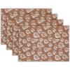PurpleEssences Fall Pumpkin Placemats – Set of 4, 13×19 Inch, 100% Cotton, Washable Autumn Table Mats for Thanksgiving, Kitchen, Dining & Party Decor – Pumpkin Spice(Harvest)
