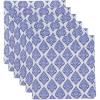 PurpleEssences Floral Cloth Napkins – Set of 6, 18×18 Inch – 100% Cotton, Soft, Durable & Washable – Perfect for Everyday Dining – Fall Thanksgiving – Blue Floral(Floral Paisley)