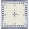 PurpleEssences Floral Cloth Napkins – Set of 6, 18×18 Inch – 100% Cotton, Soft, Durable & Washable – Perfect for Everyday Dining – Fall Thanksgiving – Blue Floral(Ethnic)