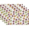 PurpleEssences Maple Leaves Fall Placemats Set of 4, 13×19-In Autumn Fall Table Placemats, Washable Cloth Table Mats, Thanksgiving Placemats for Party Dining Decor, Aurelia(Autumn Leaves)