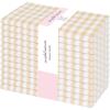 PurpleEssences Mini Gingham Check Dinner Cloth Napkin – Fall Thanksgiving – Mitered Corners – Set of 12-100% Cotton – 18×18 Inch – Reusable Washable – Beige and White(Beige White)