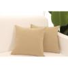 PurpleEssences Pack of 2 Cotton Pillow Covers Decorative Throw Pillowcase Soft Solid Cushion Case for Sofa Car Bedroom – Fall Thanksgiving – 20×20 Inch – Red(Beige)