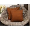 PurpleEssences Pack of 2 Cotton Pillow Covers Decorative Throw Pillowcase Soft Solid Cushion Case for Sofa Car Bedroom – Fall Thanksgiving – 20×20 Inch – Red(Rust)