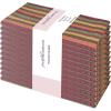 PurpleEssences Plain Striped Cloth Napkins – Set of 12-100% Cotton – 18 x 18 Inch – Fall Thanksgiving – Perfect Everyday Use Dinner Napkin – Aqua Blue White(Thanks Giving)