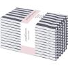 PurpleEssences Plain Striped Cloth Napkins – Set of 12-100% Cotton – 18 x 18 Inch – Fall Thanksgiving Halloween – Perfect Everyday Use Dinner Napkin – Black and White(Black White)