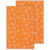 PurpleEssences Pumpkin Cotton Kitchen Towels Set of 2 – Absorbent Dish Towels Set Tea Towels Bar Towels Multi Purpose Kitchen Linen, Drying Dish Hand Towels 16 x 26 Inch – Vibrant Give Thanks(Pumpkin)