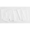 PurpleEssences Rust Cloth Napkins with Fringes, 100% Cotton Fall Thanksgiving Table Cloth Napkins, Set of 6 18×18 Inch Reusable Dinner Napkins for Parties and Weddings(White)