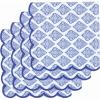 Floral Paisley Edges - Blue