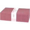 PurpleEssences Set of 12 Cloth Dinner Napkins 100% Cotton 18×18 Inch – Soft Durable Washable – Ideal for Farmhouse Party Fall Thanksgiving – Perfect Everyday Use Table Linen – Burgundy(Dusky Rose)