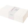 PurpleEssences Set of 12 Hemstitch Cloth Dinner Napkins 100% Cotton – Soft Durable Washable – Ideal for Wedding Fall Thanksgiving Halloween – Perfect Everyday Use Table Linen 18×18 – Black(Cream)