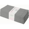PurpleEssences Set of 12 Hemstitch Cloth Dinner Napkins 100% Cotton – Soft Durable Washable – Ideal for Wedding Fall Thanksgiving Halloween – Perfect Everyday Use Table Linen 18×18 – Black(Ash Grey)