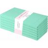 PurpleEssences Set of 12 Hemstitch Cloth Dinner Napkins 100% Cotton – Soft Durable Washable – Ideal for Wedding Fall Thanksgiving Halloween – Perfect Everyday Use Table Linen 18×18 – Black(Turquoise)