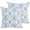 PurpleEssences Throw Pillow Covers – 18×18 Inch – Floral Spring Cushion Covers – for Seasonal Living Room Decor – Chintz Jacobean(Chintz Jacobean)