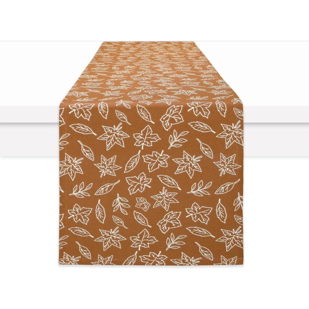imagePurpleEssences Fall Table Runner Autumn Leaves Seasonal Decor for Kitchen ampamp Dining Table Table Centerpiece for Thanksgiving Home or Holiday Gatherings Fall Maze 13 x 90 InchJora