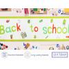PurpleEssences Back to School Table Runner – 13×72 Inch 100% Cotton Decor for Classroom, Home, Party & First Day Celebrations – Colorful Designs – 13 x 72 Inch – Back to School Party(Back to School Party)