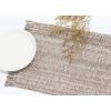PurpleEssences Chambray Placemats with Fringes – 100% Cotton, Set of 4, 13×19 Inch, Thick Durable Table Mats for Dining, Kitchen, or Casual Farmhouse Tabletop Décor – Nut Brown and H.White(Nut Brown and H.white)