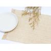 PurpleEssences Chambray Placemats with Fringes – 100% Cotton, Set of 4, 13×19 Inch, Thick Durable Table Mats for Dining, Kitchen, or Casual Farmhouse Tabletop Décor – Nut Brown and H.White(Beige and H.white)