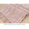 PurpleEssences Chambray Table Runner with Fringes – 100% Cotton, 13×72 Inch – Rustic Farmhouse Fall Décor, Reusable, Machine Washable for Dining Tables – Olive Green and H.White(Rust and H.white)