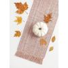 PurpleEssences Chambray Table Runner with Fringes – 100% Cotton, 13×72 Inch – Rustic Farmhouse Fall Décor, Reusable, Machine Washable for Dining Tables – Olive Green and H.White(Rust and H.white)