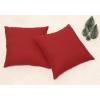 PurpleEssences Cloth Napkin 18 x 18 Inch Set of 12, Throw Pillow Cover 18 x 18 inch Set of 2-100% Cotton – Red