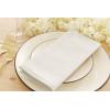 PurpleEssences Cloth Napkins 18 x 18 Inch Set of 12 Solid Napkins and Hemstitch Napkins – White