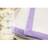 PurpleEssences Dinner Napkins (18 x 18 Inch Set of 6) and Table Runner (14 x72 Inch Set of 1) – 100% Cotton – Solid Edges Lavender