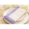 PurpleEssences Dinner Napkins (18 x 18 Inch Set of 6) and Table Runner (14 x72 Inch Set of 1) – 100% Cotton – Solid Edges Lavender
