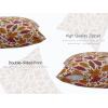 PurpleEssences Fall Harvest Decor Thanksgiving 100% Cotton Throw Pillow Cover (16×16 Inch Set of 2), Napkin (18×18 Inch Set of 6) – Fall Garden
