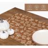 PurpleEssences Fall Placemats – Set of 4, 13×19 Inch – Leaves Design, 100% Cotton, Washable Autumn Table Mats for Thanksgiving, Kitchen, Dining & Party Decor (Sienna Sage, 13 x 19 Inch)(Jora)
