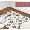 PurpleEssences Fall Placemats – Set of 4, 13×19 Inch – Leaves Design, 100% Cotton, Washable Autumn Table Mats for Thanksgiving, Kitchen, Dining & Party Decor (Sienna Sage, 13 x 19 Inch)(Sienna Sage)