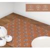 PurpleEssences Fall Placemats – Set of 4, 13×19 Inch – Leaves Design, 100% Cotton, Washable Autumn Table Mats for Thanksgiving, Kitchen, Dining & Party Decor (Sienna Sage, 13 x 19 Inch)(Goldenrod Rust)