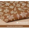 PurpleEssences Fall Placemats – Set of 4, 13×19 Inch – Leaves Design, 100% Cotton, Washable Autumn Table Mats for Thanksgiving, Kitchen, Dining & Party Decor (Sienna Sage, 13 x 19 Inch)(Jora)