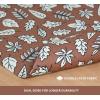 PurpleEssences Fall Placemats – Set of 4, 13×19 Inch – Leaves Design, 100% Cotton, Washable Autumn Table Mats for Thanksgiving, Kitchen, Dining & Party Decor (Sienna Sage, 13 x 19 Inch)(Heap of Autumn)
