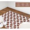 PurpleEssences Fall Placemats – Set of 4, 13×19 Inch – Leaves Design, 100% Cotton, Washable Autumn Table Mats for Thanksgiving, Kitchen, Dining & Party Decor (Sienna Sage, 13 x 19 Inch)(Fall Maze)