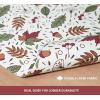 PurpleEssences Fall Placemats – Set of 4, 13×19 Inch – Leaves Design, 100% Cotton, Washable Autumn Table Mats for Thanksgiving, Kitchen, Dining & Party Decor (Sienna Sage, 13 x 19 Inch)(Sienna Sage)