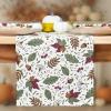 PurpleEssences Fall Table Runner Autumn Leaves Seasonal Decor for Kitchen & Dining Table, Table Centerpiece for Thanksgiving, Home, or Holiday Gatherings (Fall Maze, 13 x 90 Inch)(Sienna Sage)