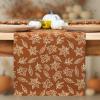 PurpleEssences Fall Table Runner Autumn Leaves Seasonal Decor for Kitchen & Dining Table, Table Centerpiece for Thanksgiving, Home, or Holiday Gatherings (Fall Maze, 13 x 90 Inch)(Jora)