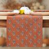 PurpleEssences Fall Table Runner Autumn Leaves Seasonal Decor for Kitchen & Dining Table, Table Centerpiece for Thanksgiving, Home, or Holiday Gatherings (Fall Maze, 13 x 90 Inch)(Goldenrod Rust)