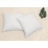 PurpleEssences Hemstitch Napkin 18 x 18 Inch Set of 12, Throw Pillow Cover 18 x 18 inch Set of 2-100% Cotton – White