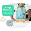 PurpleEssences Kids Apron With Adjustable Neck Strap & Front Pocket, Little Chef Apron for Baking & Crafts, 15×18 in, Cotton(Mermaid)
