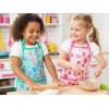 PurpleEssences Kids Apron With Adjustable Neck Strap & Front Pocket, Little Chef Apron for Baking & Crafts, 15×18 in, Cotton(Pink Floral)