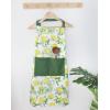 PurpleEssences Lemon Cooking Apron – 28×32 Inch – 100% Cotton – Perfect for Seasonal Summer Spring Kitchen Accessories