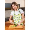 PurpleEssences Lemon Cooking Apron – 28×32 Inch – 100% Cotton – Perfect for Seasonal Summer Spring Kitchen Accessories