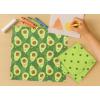 PurpleEssences Reusable Cloth Napkins | 12”x12”, 2-Ply, Thick, Absorbent, Durable | Machine Washable | Soft Cotton Fabric | Great for Lunchboxes | Set of 2 Napkins – Avocado(Avocado)