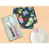 PurpleEssences Reusable Cloth Napkins | 12”x12”, 2-Ply, Thick, Absorbent, Durable | Machine Washable | Soft Cotton Fabric | Great for Lunchboxes | Set of 2 Napkins – Avocado(Butterfly – Bug)