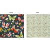 PurpleEssences Reusable Cloth Napkins | 12”x12”, 2-Ply, Thick, Absorbent, Durable | Machine Washable | Soft Cotton Fabric | Great for Lunchboxes | Set of 2 Napkins – Avocado(Butterfly – Bug)