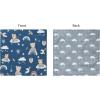 PurpleEssences Reusable Cloth Napkins | 12”x12”, 2-Ply, Thick, Absorbent, Durable | Machine Washable | Soft Cotton Fabric | Great for Lunchboxes | Set of 2 Napkins – Avocado(Teddy)