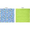 PurpleEssences Reusable Cloth Napkins | 12”x12”, 2-Ply, Thick, Absorbent, Durable | Machine Washable | Soft Cotton Fabric | Great for Lunchboxes | Set of 2 Napkins – Avocado(Panda)
