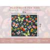 PurpleEssences Reusable Cloth Placemats | Reusable, Eco-Friendly | 15″x13″, 2-ply, Thick, Absorbent, Machine Washable | Set of 2 Placemats – Avocado(Butterfly – Bug)