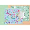 PurpleEssences Reusable Cloth Placemats | Reusable, Eco-Friendly | 15″x13″, 2-ply, Thick, Absorbent, Machine Washable | Set of 2 Placemats – Avocado(Mermaid)
